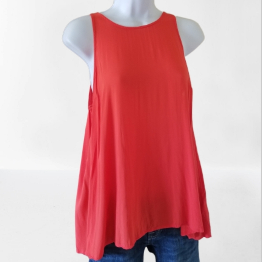 Old Navy June High neck Flaming Tulip tank top, sz M
